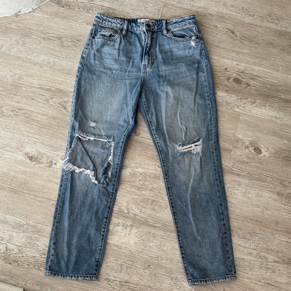 HIDDEN Distressed Blue Jeans